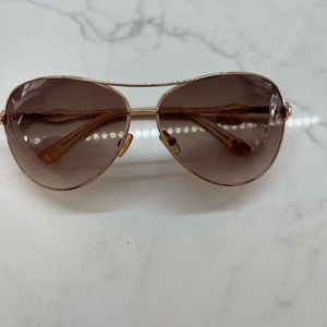 Juicy Couture Brown Aviator Sunglasses